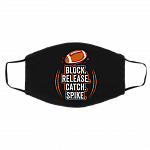 Block Release Catch Football Spike Movements for Fan Washable Reusable Custom - Printed Cloth Face Mask Cover, Black, Cloth Face Cover – Medium/Large Block Release Catch Football Spike Movements for Fan Washable Reusable Custom - Printed Cloth Face Mask Cover, Black, Cloth Face Cover – Medium/Large