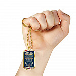 What Is A Veteran Active Duty Discharged Retired Reserve That Is Honor Dog Tag Pendant Necklace - Dog Tag (Gold Plated)