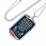 What Is A Veteran Active Duty Discharged Retired Reserve That Is Honor Dog Tag Pendant Necklace - Dog Tag (Silver)
