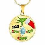 2020 Stink Stank Stunk Funny Quarantine Christmas Luxury Circle Pendant Necklace - Circle Luxury Necklace (Gold Plated) 2020 Stink Stank Stunk Funny Quarantine Christmas Luxury Circle Pendant Necklace - Circle Luxury Necklace (Gold Plated)