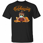Happy Thanksgiving T-Shirt - Turkey Wearing Face Mask T-Shirt, Black, Unisex T-Shirt