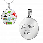 2020 Stink Stank Stunk Funny Quarantine Christmas Luxury Circle Pendant Necklace - Circle Luxury Necklace (Silver) 2020 Stink Stank Stunk Funny Quarantine Christmas Luxury Circle Pendant Necklace - Circle Luxury Necklace (Silver)