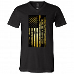 God Family Badass Veteran T-Shirt V-Neck - US Veteran Gifts, Black, V-Neck T-Shirt