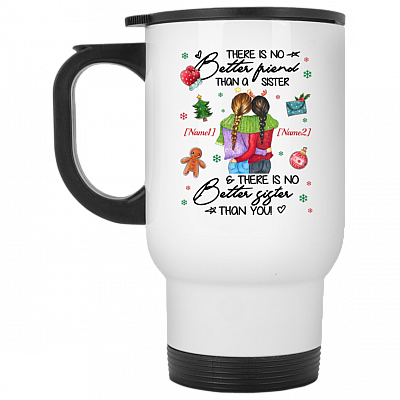 14 oz. White Travel Mug