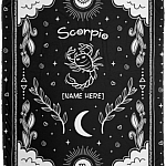 Personalized Scorpio Zodiac Horoscope Premium Sherpa Blanket - Astrology Lovers Scorpion Woven Blanket Gifts, White, Cozy Plush Fleece Blanket - 50x60