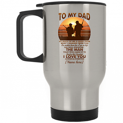 14 oz. Silver Travel Mug