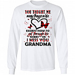 You Taught Me Many Things In Life Except How To Get Through Life Without You I Miss You Grandma Hoodie - Sweatshirt, White, Long Sleeve You Taught Me Many Things In Life Except How To Get Through Life Without You I Miss You Grandma Hoodie - Sweatshirt, White, Long Sleeve