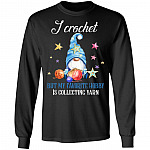 Gnome I Crochet But My Favorite Hobby Is Collecting Yarn Christmas Hoodie - Sweatshirt - Long Sleeve, Black, Long Sleeve Gnome I Crochet But My Favorite Hobby Is Collecting Yarn Christmas Hoodie - Sweatshirt - Long Sleeve, Black, Long Sleeve
