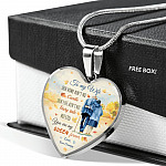 To My Wife From Husband Our Home Ain't No Castle Our Life Ain't No Fairy Tale Heart Pendant Necklace - Heart Luxury Necklace (Silver)