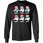 Christmas 2020 Santa Claus Wearing Mask Wrong Funny Pandemic Christmas Sweatshirt - Santa 2020 Hoodie, Black, Long Sleeve
