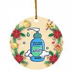 This Year Has Been Hell - Quarantined 2020 - Pandemic Christmas Ornament Keepsake - Circle Ornament, White, Circle Ornament