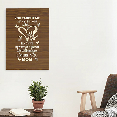 Alternative view of You Taught Me Many Things In Life Framed Canvas - Unframed Poster - Mom Memory Wall Art