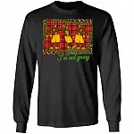 That's I'm Not Going Funny Big-Foot Christmas - Social Distancin 2020 Hoodie - Sweatshirt - Long Sleeve Shirt, Black, Long Sleeve