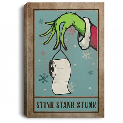 Funny Stink Stank Stunk Sign Bathroom - Your Butt Napkins My Lord Saying Framed Canvas Unframed Poster Decor, White, 0.75'' Framed Canvas