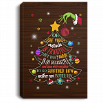 Oh The Virus Outside Is So Frightful Yarn Delightful Canvas Poster - Funny Another Row Yarn Singing Decor, White, 0.75'' Framed Canvas