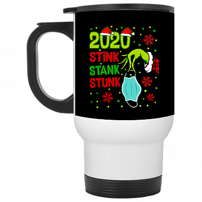 14 oz. White Travel Mug