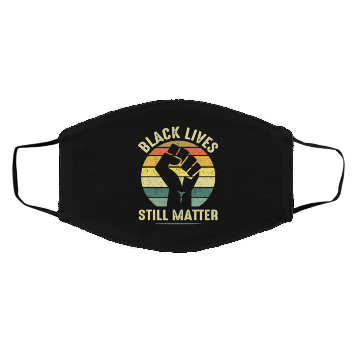 Black Lives Still Matter - Justice For Walter Wallace Vintage Reusable Custom Printed Cloth Face Mask, Black, Cloth Face Cover – Medium/Large
