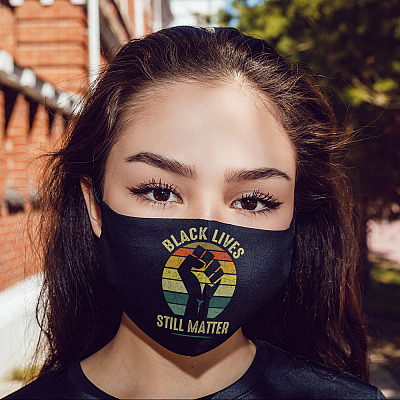 Alternative view of Black Lives Still Matter - Justice For Walter Wallace Vintage Reusable Custom Printed Cloth Face Mask