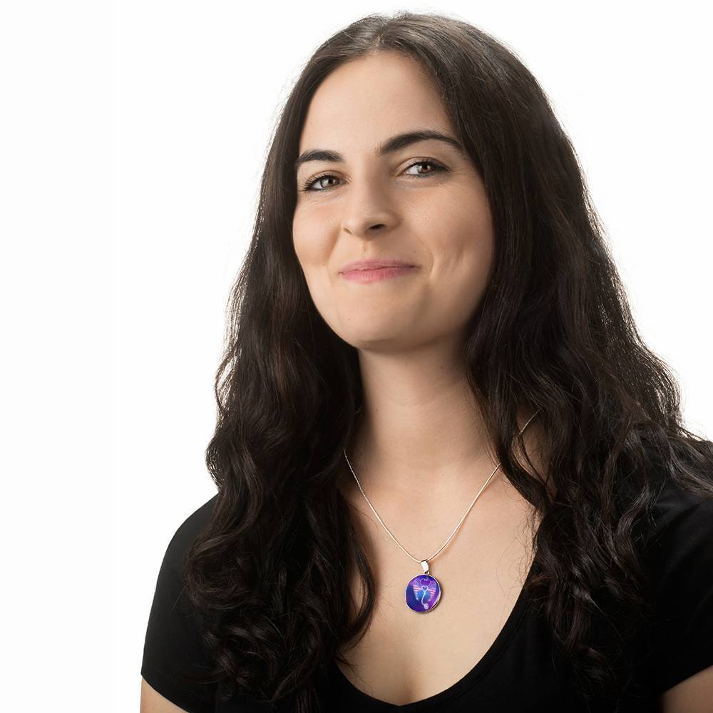 Nursing Stethoscope Wing Circle Pendant Necklace - Circle Luxury Necklace (Silver) Nursing Stethoscope Wing Circle Pendant Necklace - Circle Luxury Necklace (Silver)