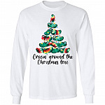 Crocin' Around the Christmas Tree, White, Long Sleeve