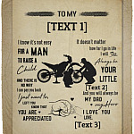 Personalized From Daughter Son, White, Cozy Plush Fleece Blanket - 50x60 Personalized From Daughter Son, White, Cozy Plush Fleece Blanket - 50x60