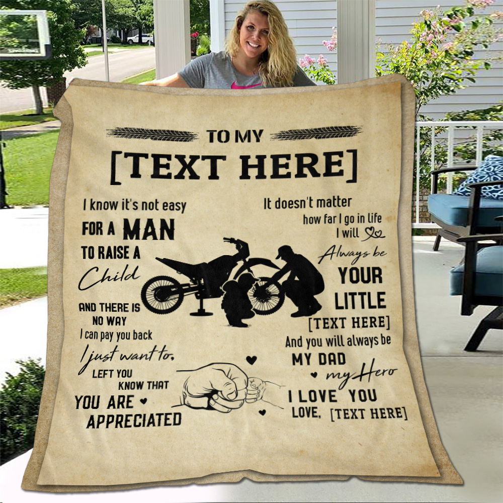 3KT. Dad Son Hot Rod Car Blanket-mk1