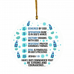 Covid 19 Circle Ornament Keepsake - Funny 2020 Pandemic Circle Christmas Ornament, White, Circle Ornament