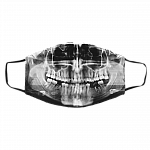 Skull Xray Dental Gift Washable Reusable Custom - Printed Cloth Face Mask Cover, White, Cloth Face Cover – Medium/Large