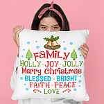 96HG. Family Holly Joy Jolly (5) pillow mk