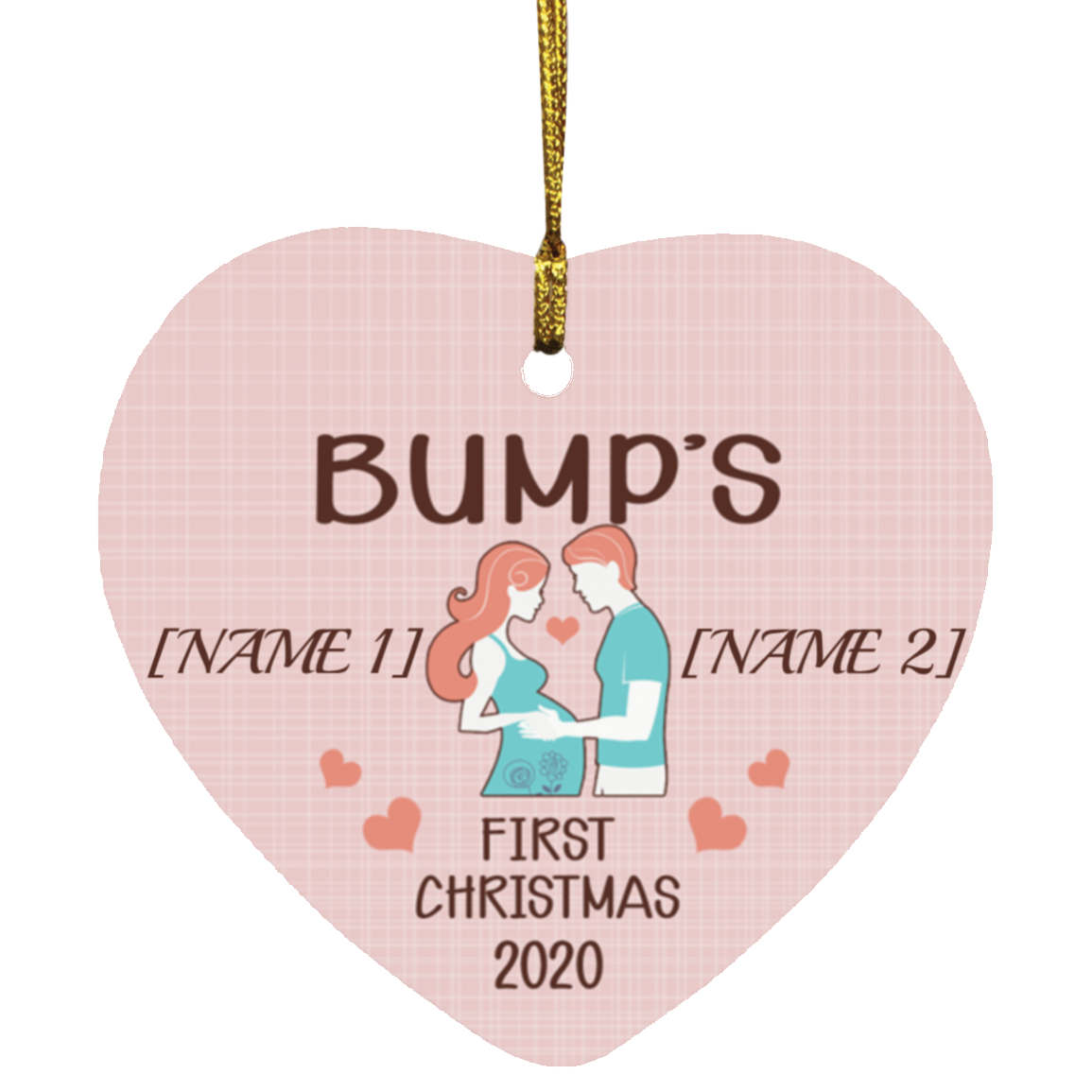 Personalized Bump First Christmas Pregnancy Announcement Gift Christmas Flat Heart Ornament Keepsake, White, SUBORNH Heart Ornament Personalized Bump First Christmas Pregnancy Announcement Gift Christmas Flat Heart Ornament Keepsake, White, SUBORNH Heart Ornament