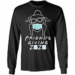 Funny Friendsgiving 2020 The One We Were Quarantined Hoodie Sweatshirt - Happy Thanksgiving Turkey T-Shirt, Black, Long Sleeve