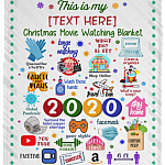 2020 Remember Forget Personalized Blanket, White, Cozy Plush Fleece Blanket - 30x40