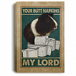 Guinea Pig Your Butt Napkins My Lord Funny Toilet Gallery Wrapped Framed Canvas Prints - Unframed Poster, White, 0.75'' Framed Canvas