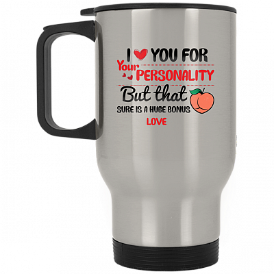 14 oz. Silver Travel Mug