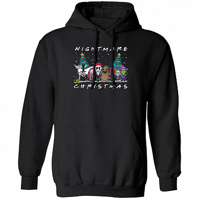 Nightmare Characters Friends Hoodies - Jack Skellington Oogie-Boogie Sweatshirts, Black, Hoodie
