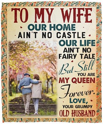 Personalized Photo To My Wife, White, Cozy Plush Fleece Blanket - 50x60