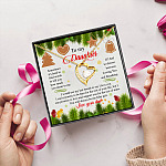 Dad To Daughter Sometimes It's Hard To Find Words To Tell You Christmas Forever Love Pendant Necklace