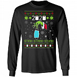 2020 Stink Stank Stunk Ugly Christmas Hoodie - Sweatshirt - Long Sleeve Shirt, Black, Long Sleeve