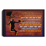 Basketball To My Son Don't Let Anyone Take You For Granted Love Mom Framed Canvas - Unframed Poster, White, 0.75'' Framed Canvas