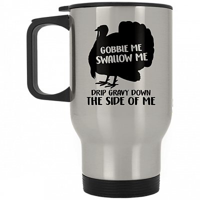 14 oz. Silver Travel Mug