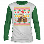 Santa Leonardo Funny Dicaprio 2020 Fucked Up Meme Christmas Ugly Sweater, White/Green, Ugly Christmas Sweater Santa Leonardo Funny Dicaprio 2020 Fucked Up Meme Christmas Ugly Sweater, White/Green, Ugly Christmas Sweater