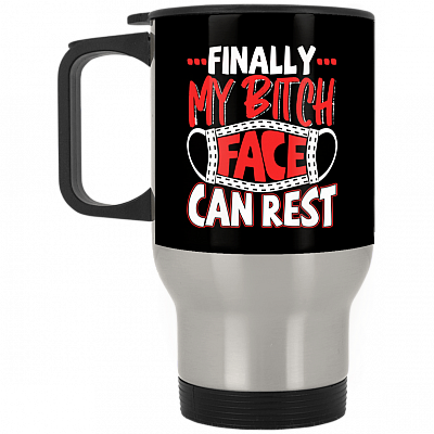 14 oz. Silver Travel Mug