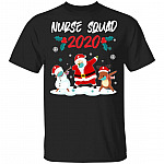 Christmas Nurse Squad T-Shirt - Funny Nurse Shirt, Black, Unisex T-Shirt