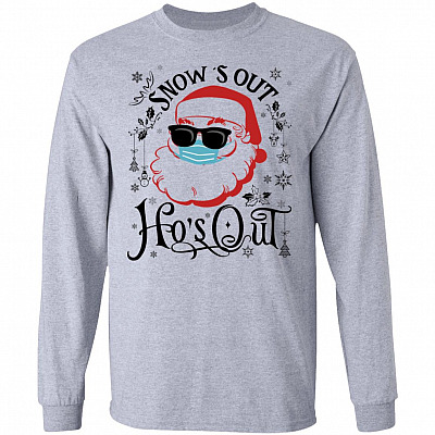 Snow's Out Ho's Out Hoodie, Sport Grey, Long Sleeve