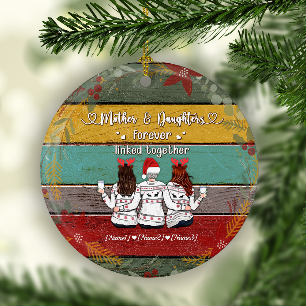 Mother Daughter Christmas Ornament | Personalized For Mother and