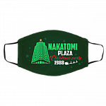 Die Hard Nakatomi Plaza Christmas Party 1988 Reusable Custom Printed Cloth Face Mask Cover, White, Cloth Face Cover – Medium/Large