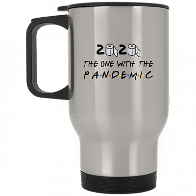 14 oz. Silver Travel Mug