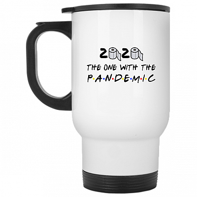 14 oz. White Travel Mug