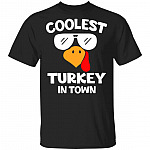 2N.Coolest Turkey shirt2, Black, Unisex T-Shirt