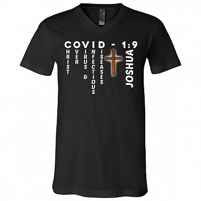 Shirt, Black, V-Neck T-Shirt